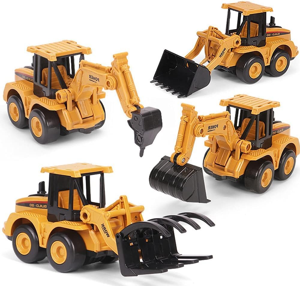 Power Construction Truck Play Set Toys