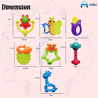 FUNBLAST PLASTIC RATTLES AND TEETHERS