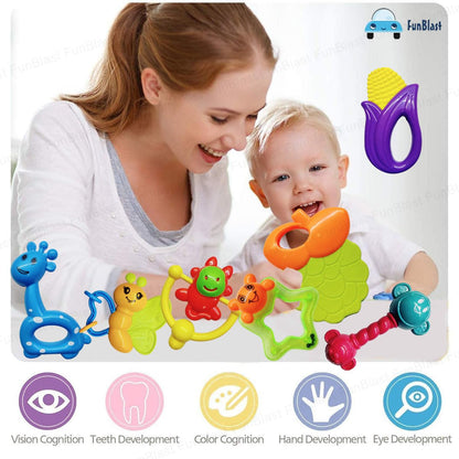 FUNBLAST PLASTIC RATTLES AND TEETHERS