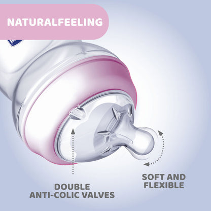 NaturalFeeling Feeding Bottle (150ml, Slow) (Pink) (Blue)