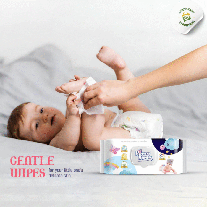 Honey Bunny Premium wipes (72 Wipes) - Image 2