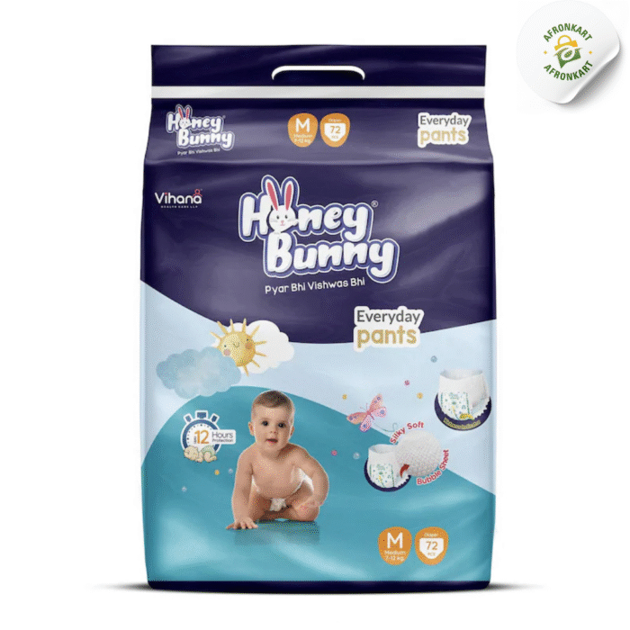Honey Bunny Medium (M) Size - 72 diapers - Image 1