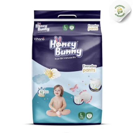 Honey Bunny Large (L) Size - 62 diapers