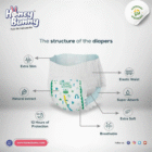 Honey Bunny Medium (M) Size - 72 diapers - Image 2
