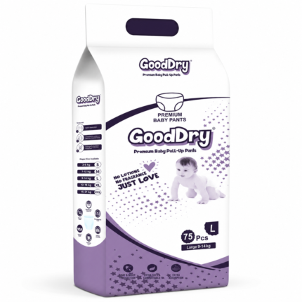 GoodDry LargePull-Up Pants (9–14kg)–75 Pcs