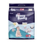 Honey Bunny Premium Baby Diaper Pants – Small (4–8 Kg) | 78 Pcs