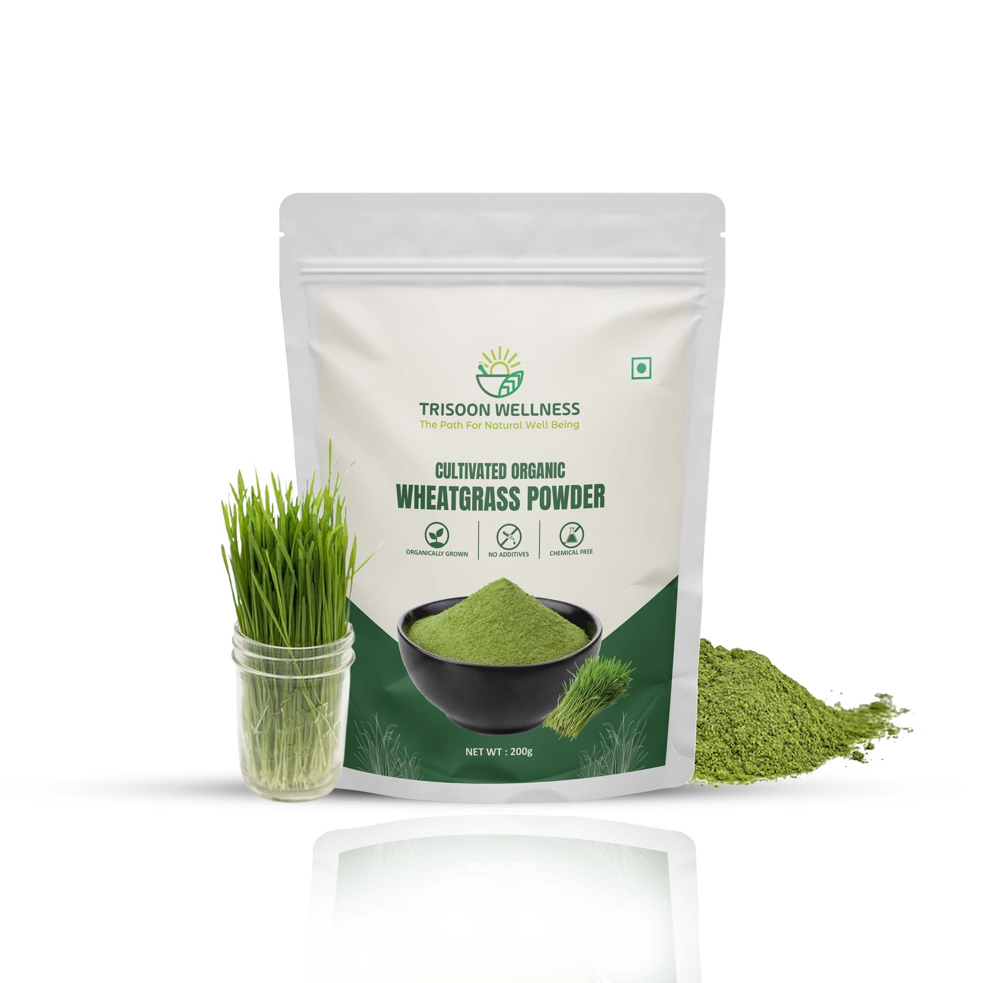 1_38c04d62-6fc3-4421-8a7d-18b177c69674 Wheatgrass Powder 200 gm - Image 1