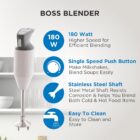 BOSS E111 Portable Hand Blender 180 Watt - Image 6