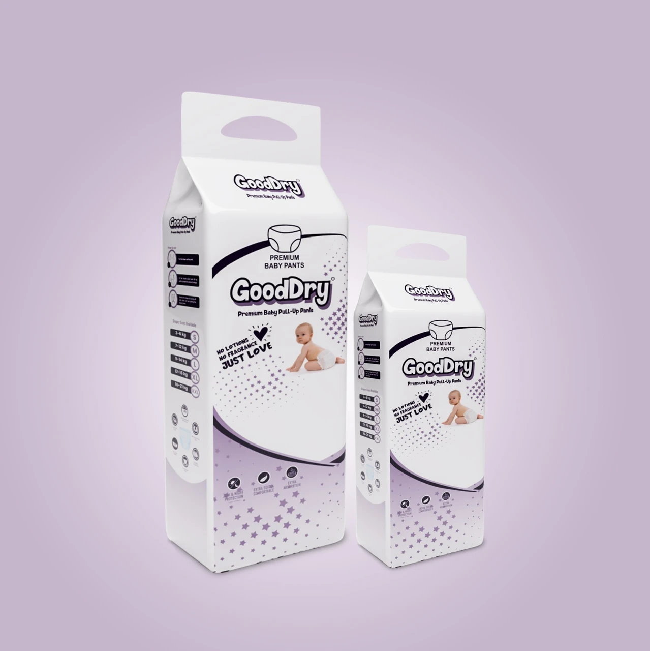 xxl-premium-extra-soft-baby-pant-diaper-xxl-size-56-piece-16-21-original-imah7jzwzacaw86f GoodDry Premium Baby Pull-Up Pants -New Boan 0-5kg - Image 1
